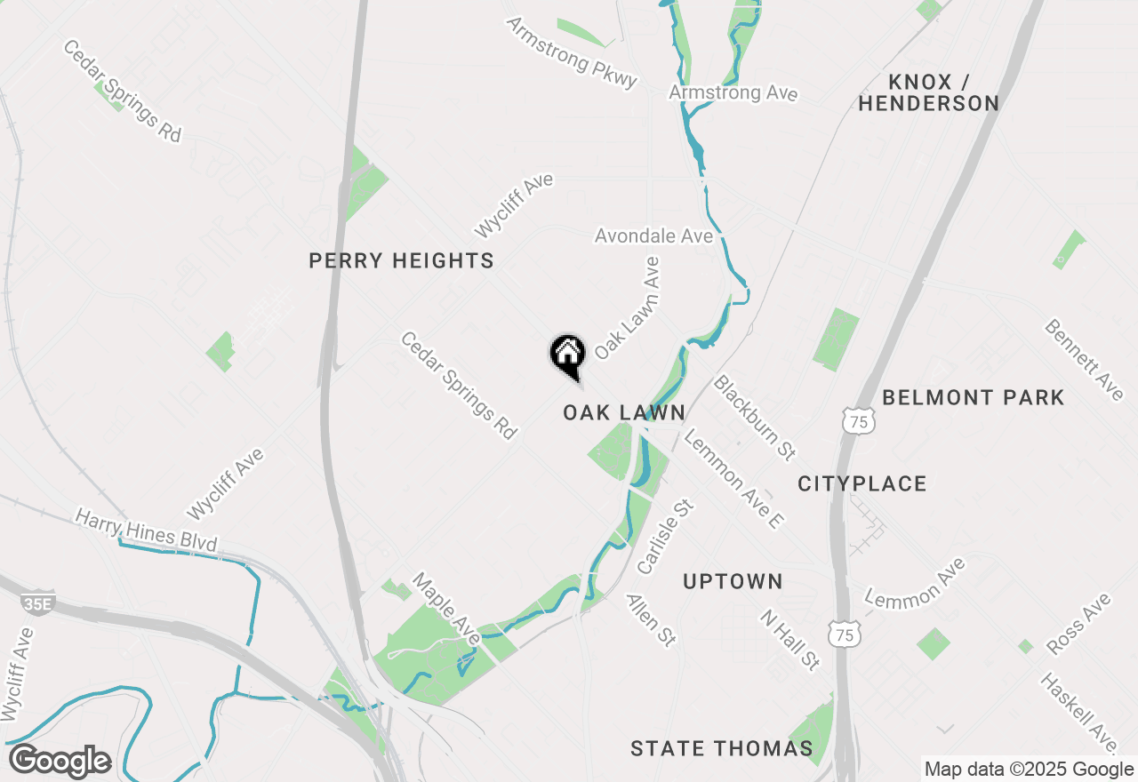 Map of 3404 Oak Lawn Avenue, Dallas, TX 75219