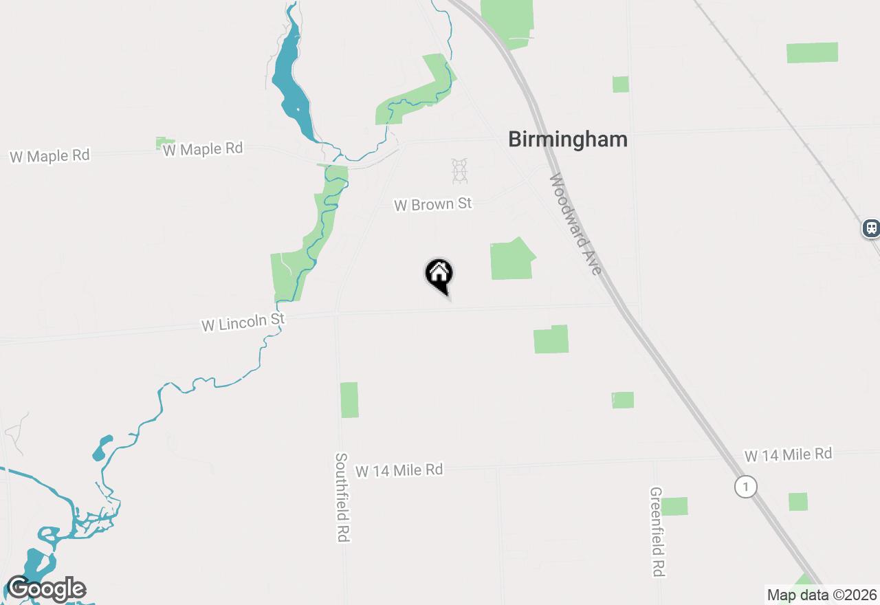 Map of 1007 Chester Street, Birmingham, MI 48009