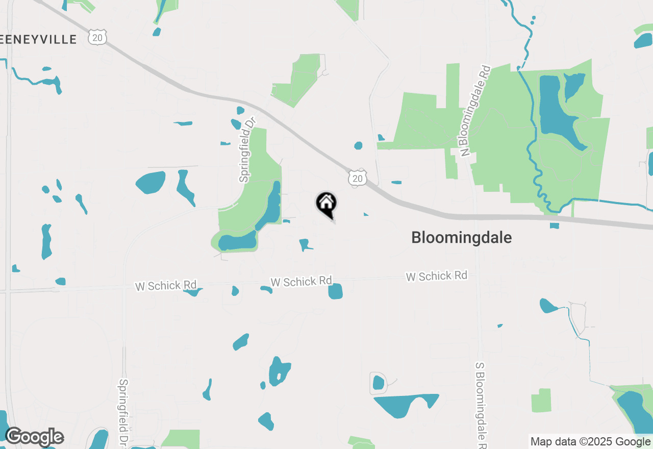 Map of 45 Castle Rock Lane, Bloomingdale, IL 60108