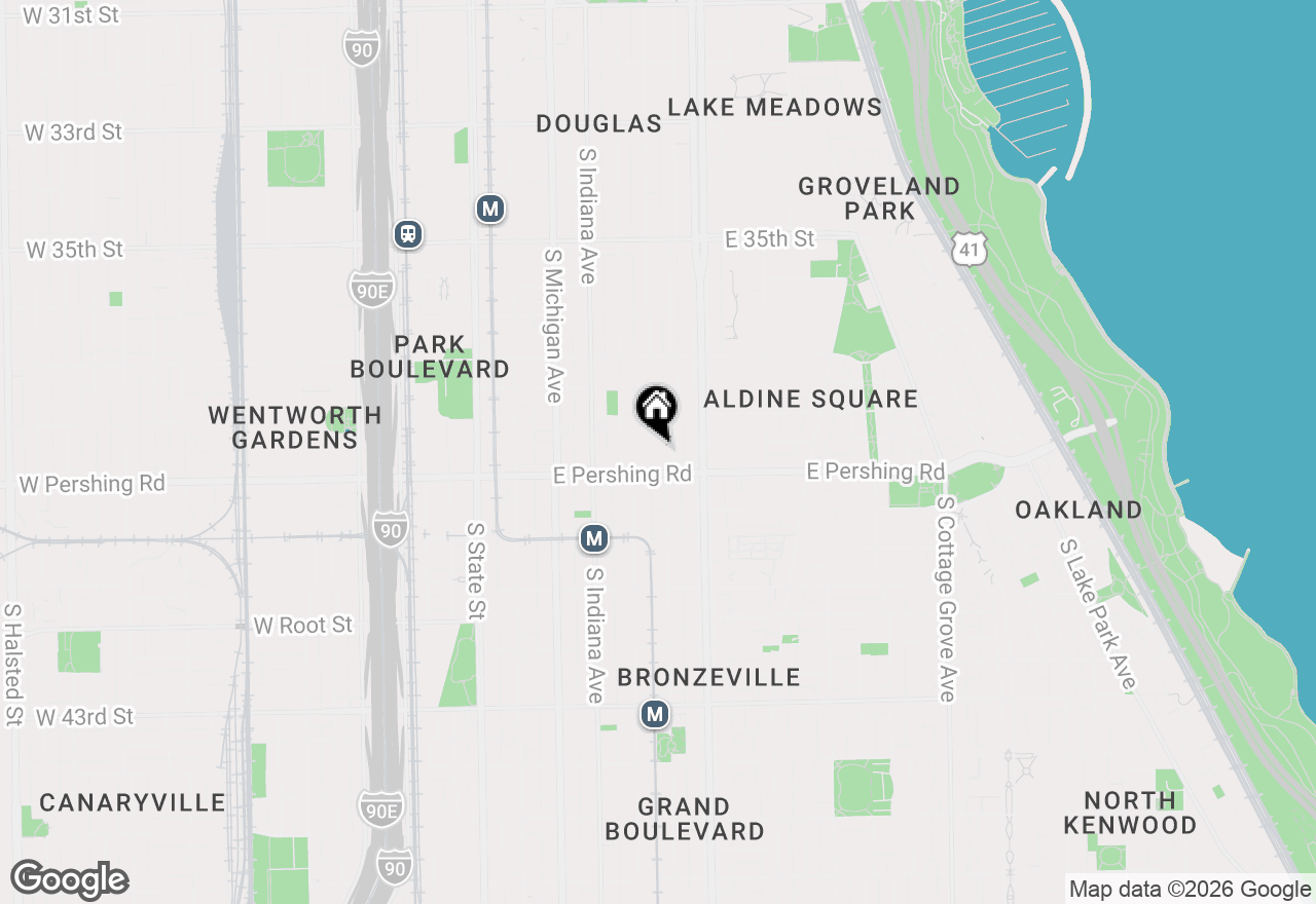 Map of 3839 S Giles Avenue, Chicago, IL 60653
