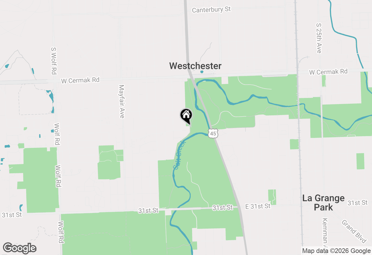 Map of 10406 Preston Street, Westchester, IL 60154