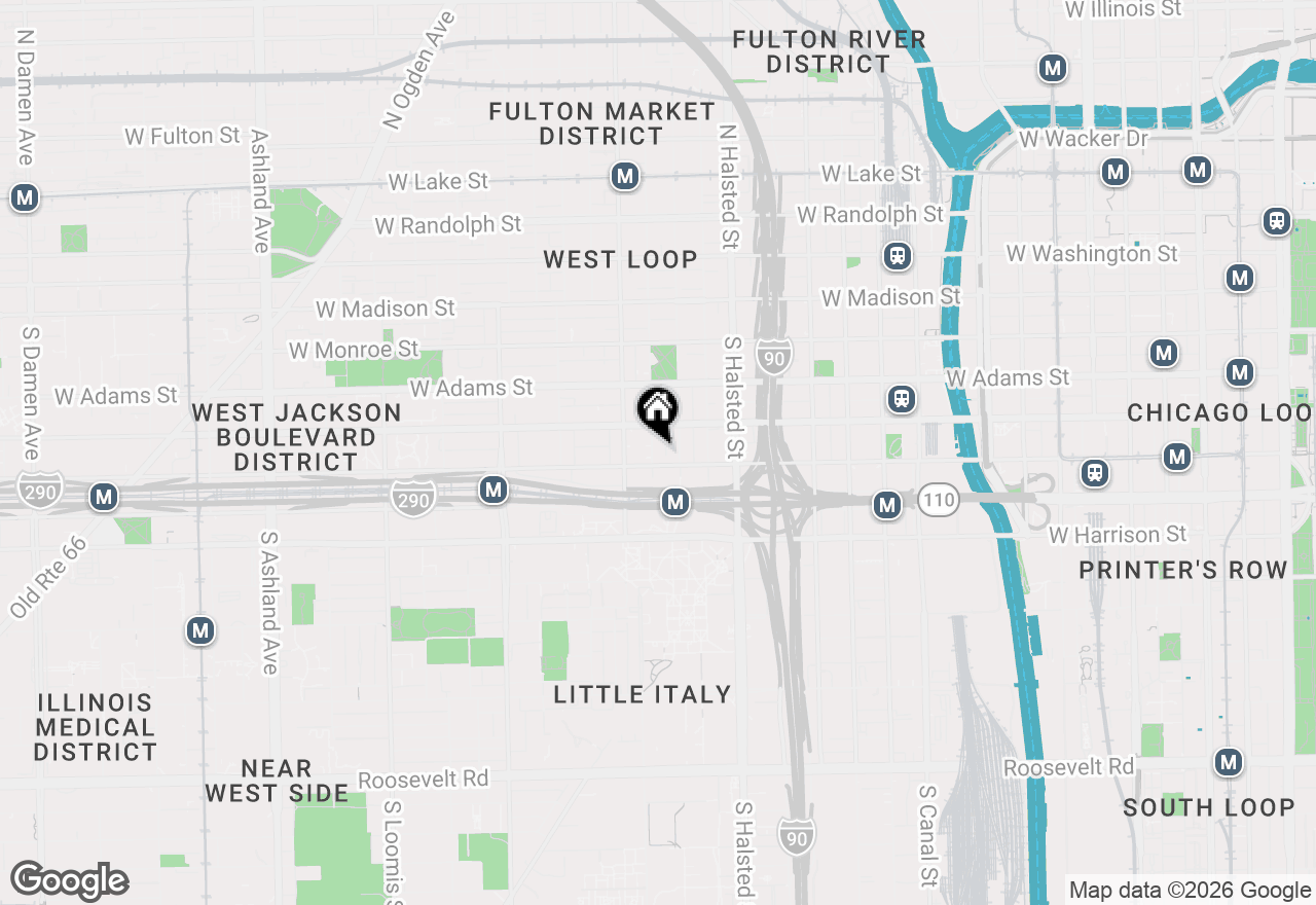 Map of 321 S Sangamon Street #810, Chicago, IL 60607