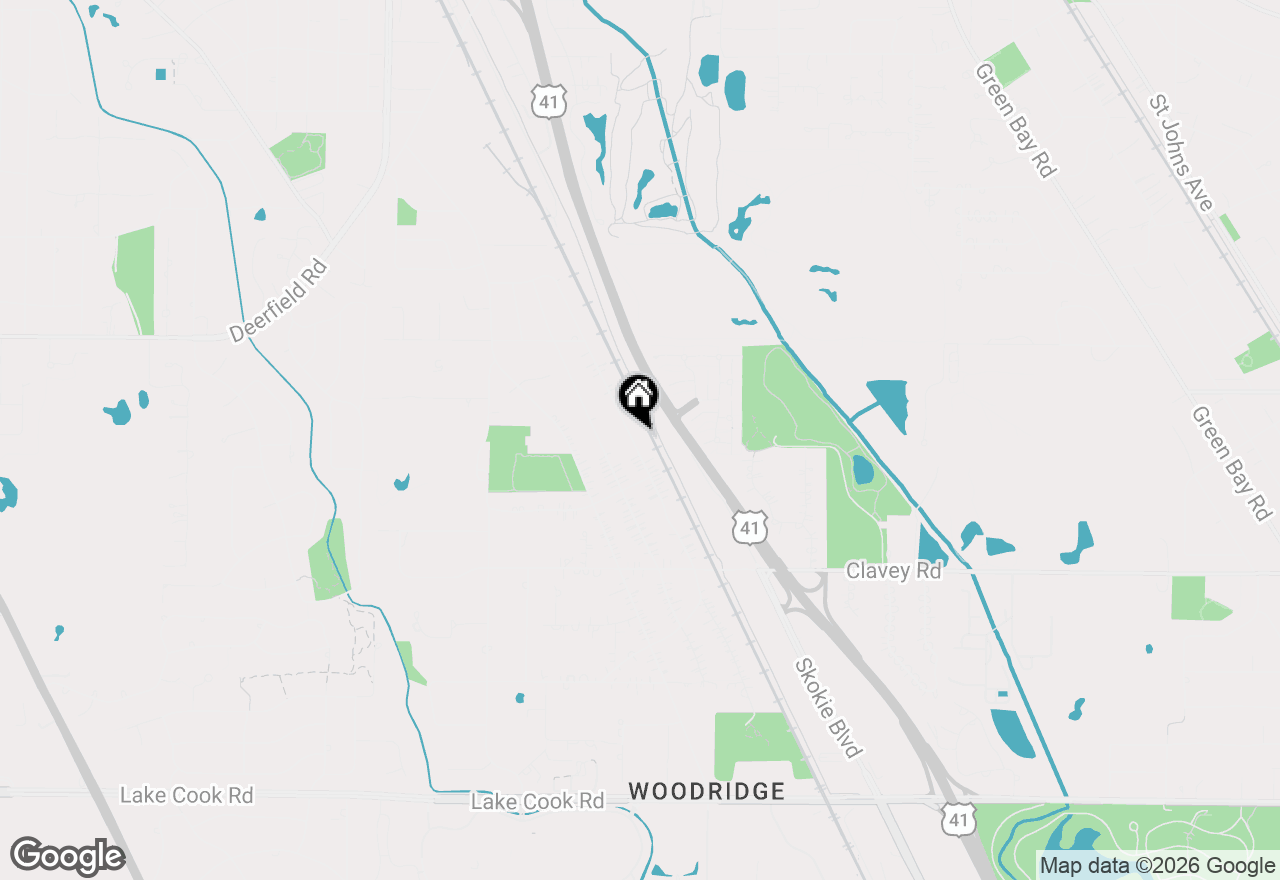 Map of 629 Barberry Road, Highland Park, IL 60035