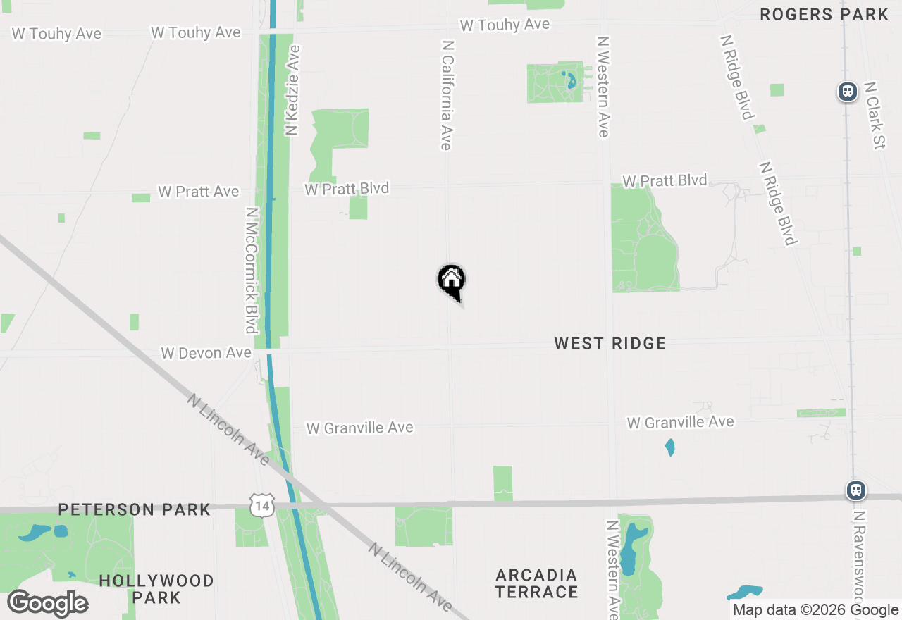 Map of 6457 N California Avenue #3, Chicago, IL 60645