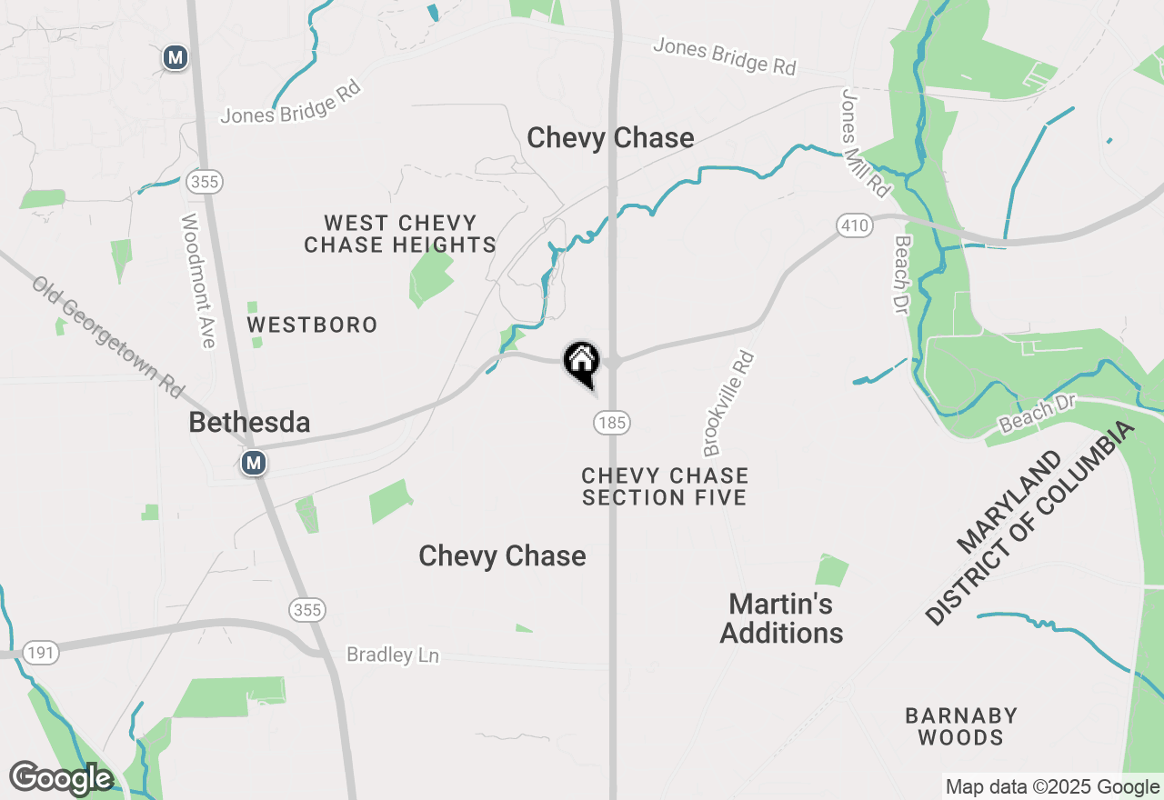 Map of 3915 Aspen Street, Chevy Chase, MD 20815