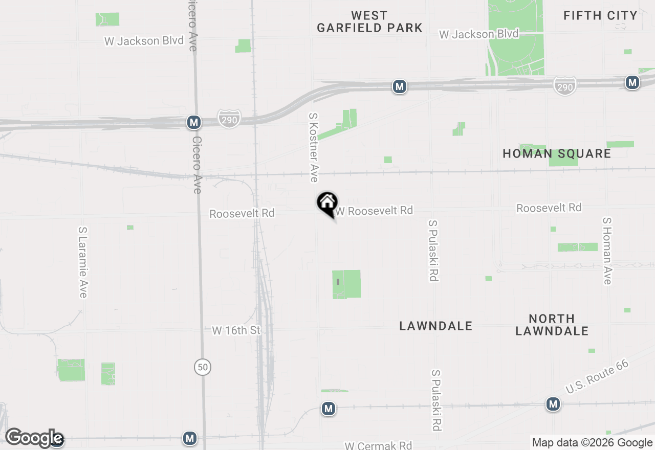 Map of 1224 S Kolin Avenue, Chicago, IL 60623