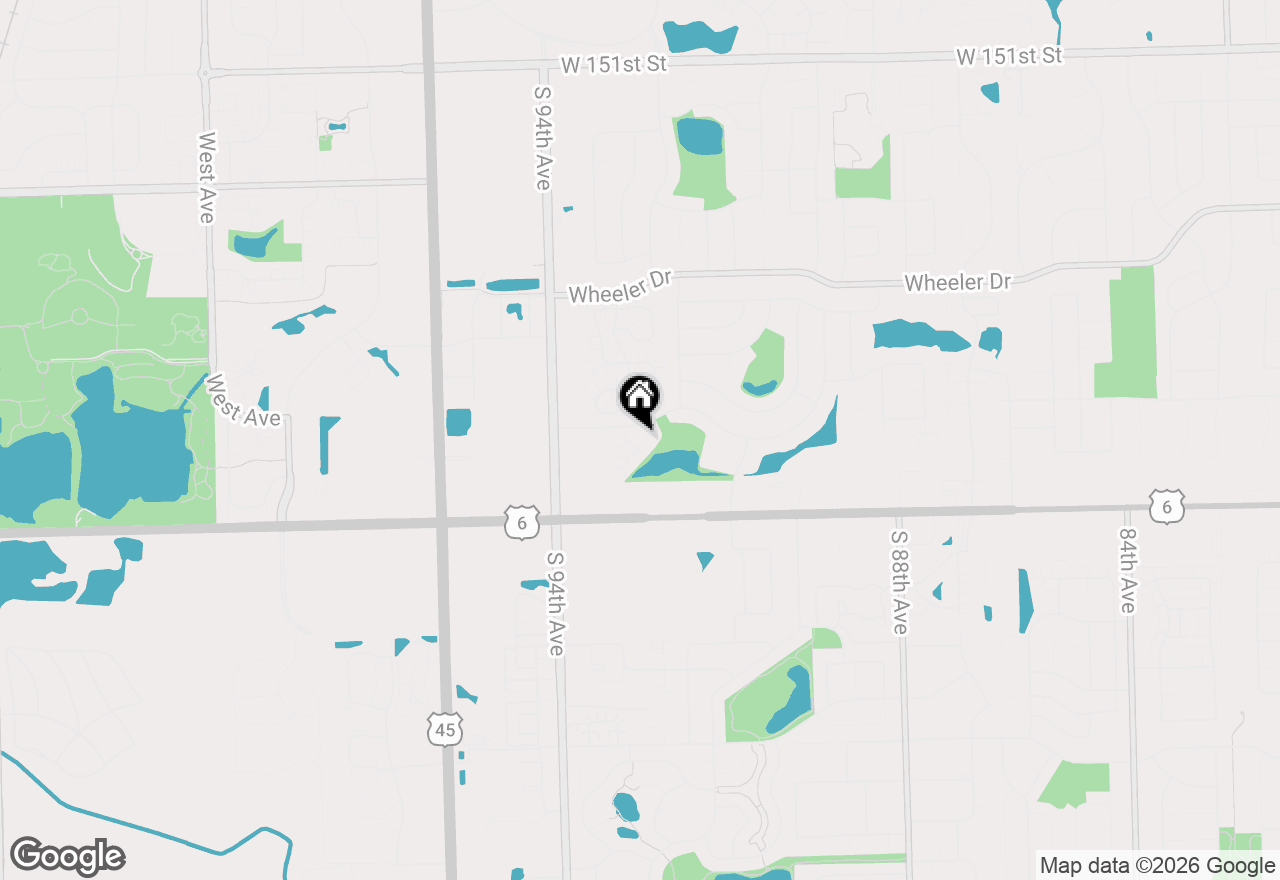 Map of 15713 Danford Lane, Orland Park, IL 60462