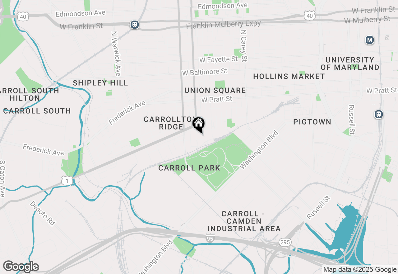 Map of 537 Fulton Avenue, Baltimore, MD 21223