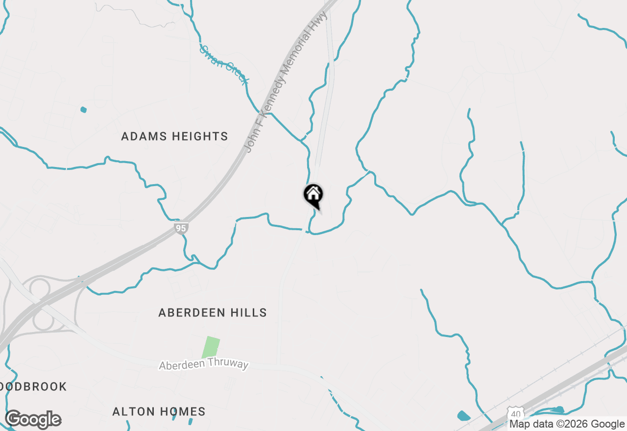 Map of  Paradise Road, Aberdeen, MD 21001