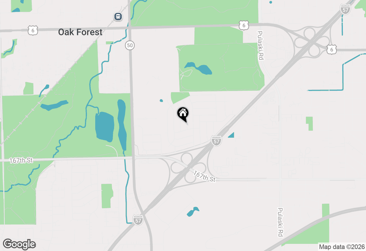 Map of 16465 Roy Street, Oak Forest, IL 60452