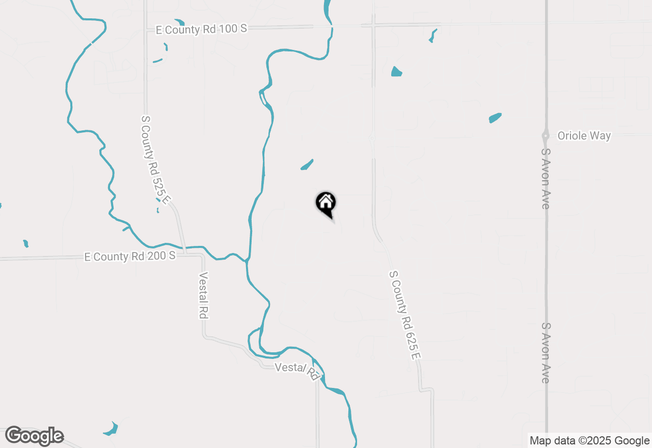 Map of 1893 Water Oak Way, Avon, IN 46123