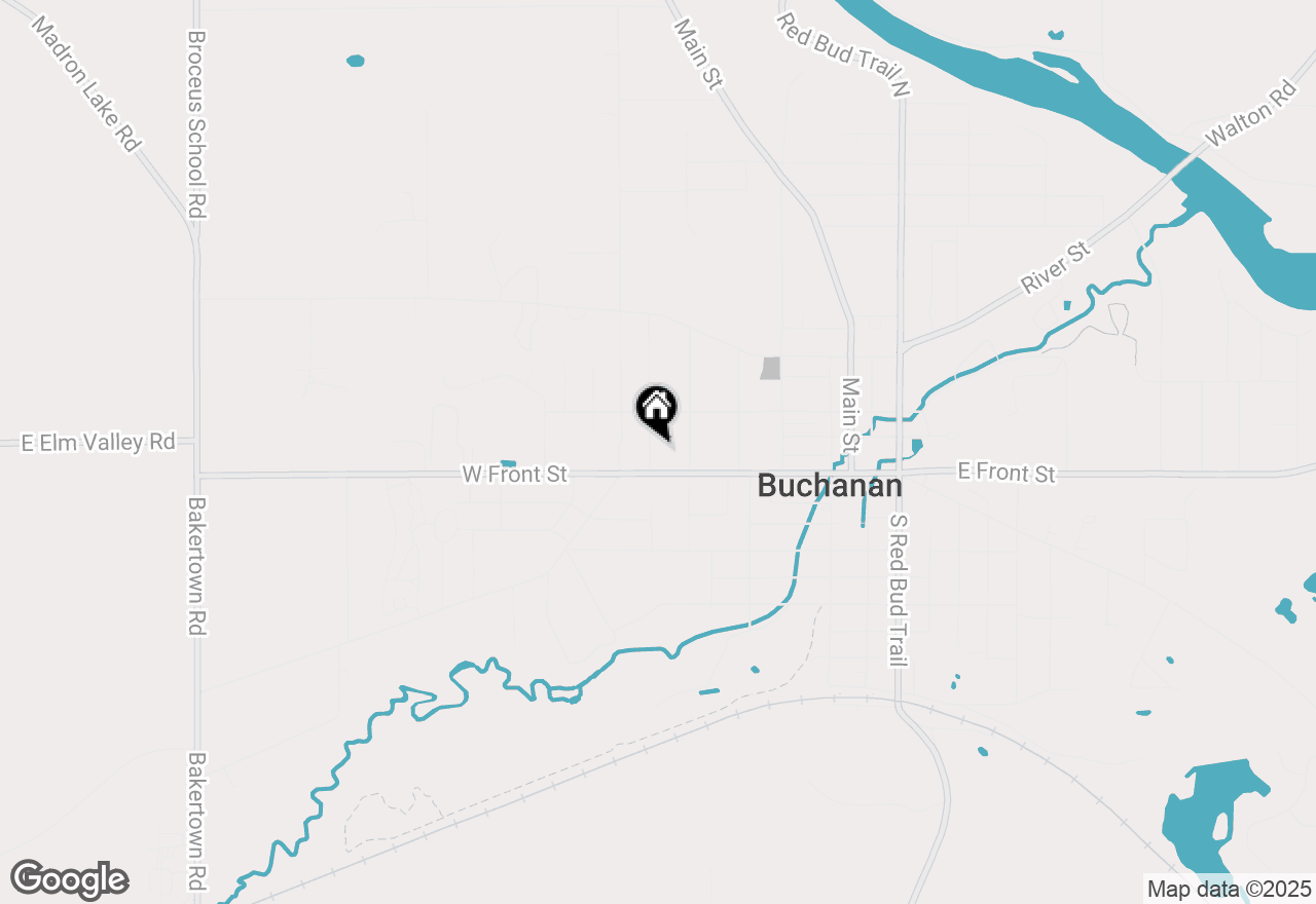 Map of 106 N Cayuga Street, Buchanan, MI 49107