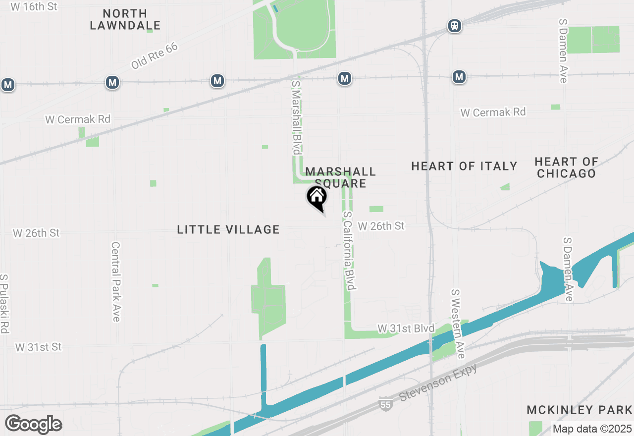 Map of 2855 W 25th Place, Chicago, IL 60623