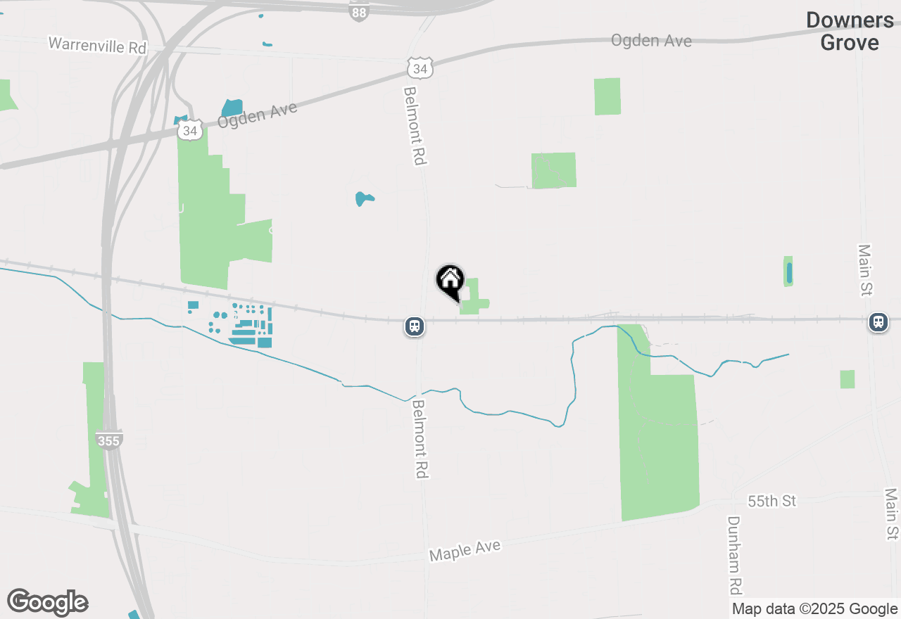 Map of 2114 Warren Avenue #2114, Downers Grove, IL 60515