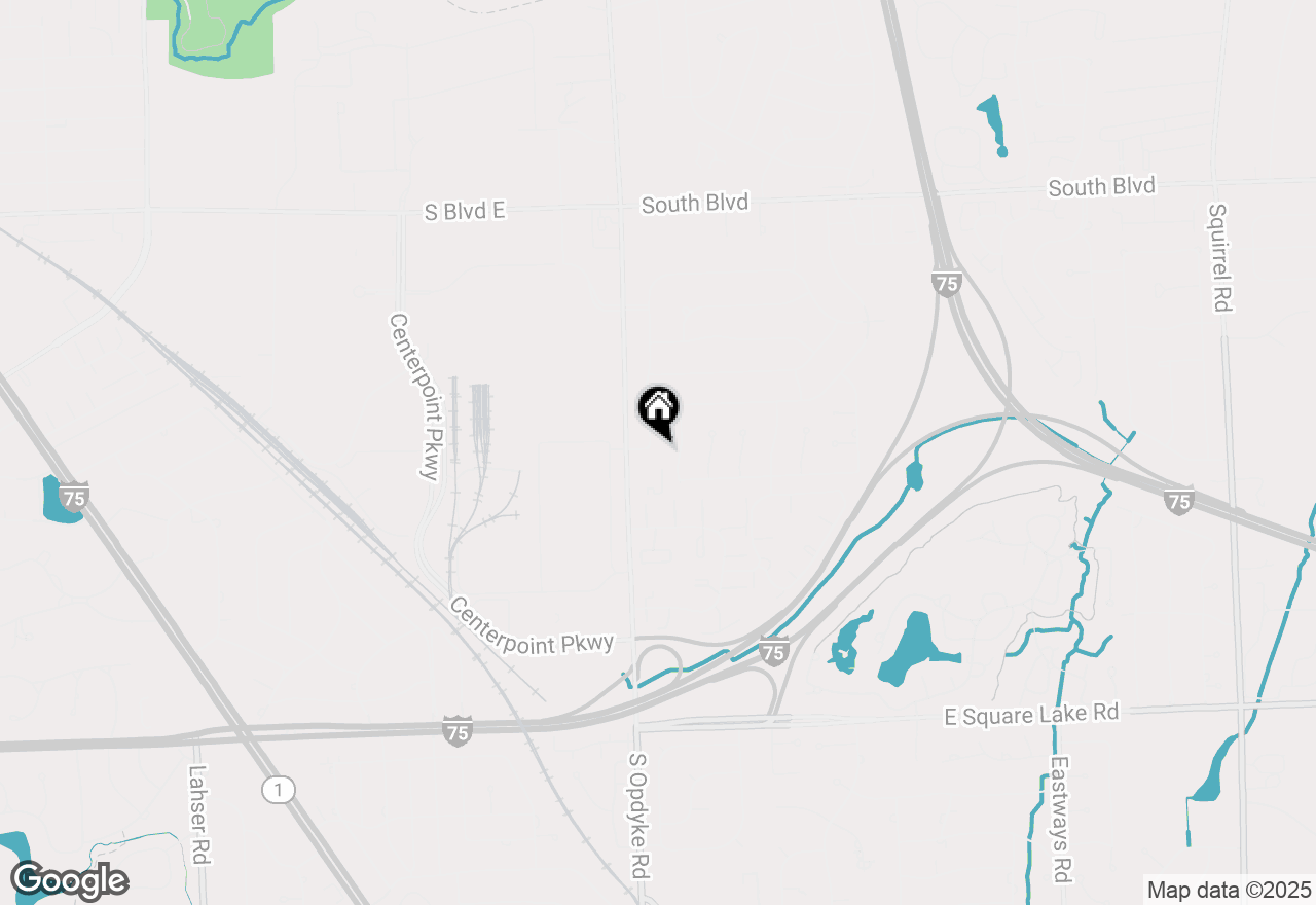 Map of 1987 Fox River Drive, Bloomfield Hills, MI 48304