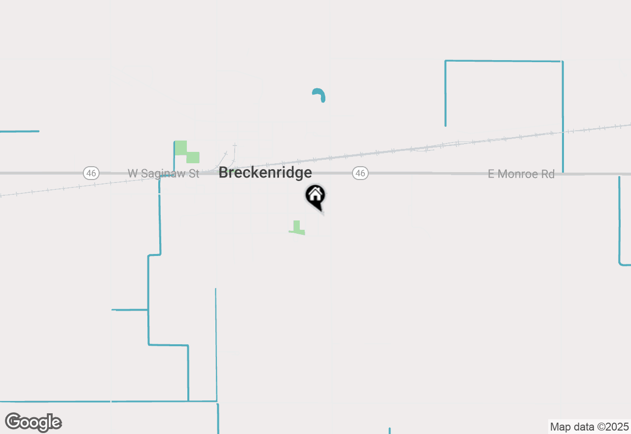 Map of 620 Cedar Street, Breckenridge, MI 48615