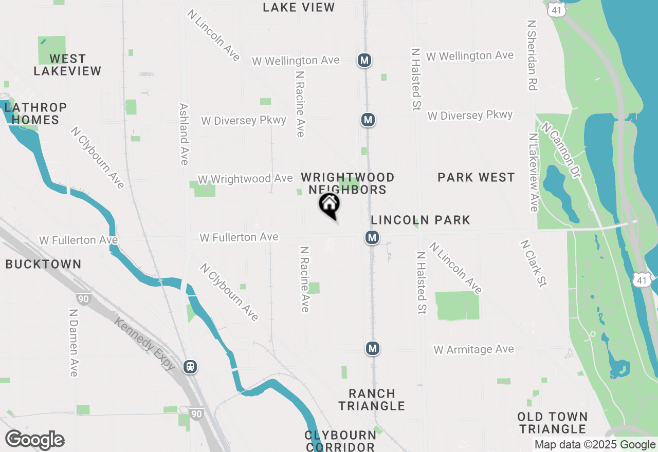 Map of 2416 N Seminary Avenue #1, Chicago, IL 60614