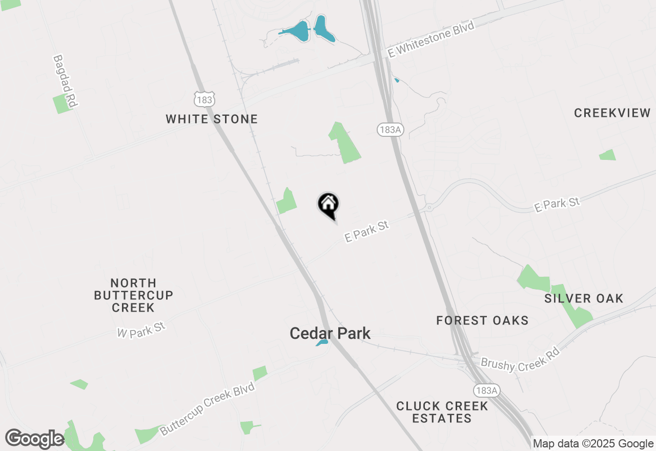 Map of 205 Mesa Verde St, Cedar Park, TX 78613