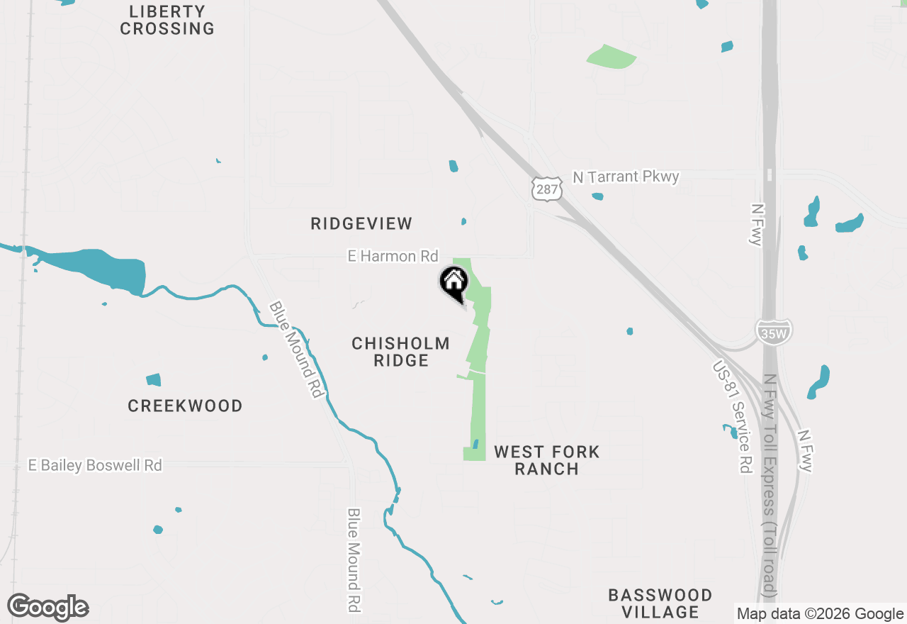 Map of 1429 Trading Post Drive, Fort Worth, TX 76131