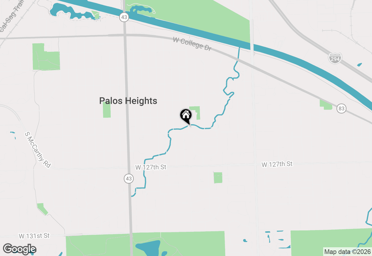 Map of 12432 S Oak Park Avenue, Palos Heights, IL 60463