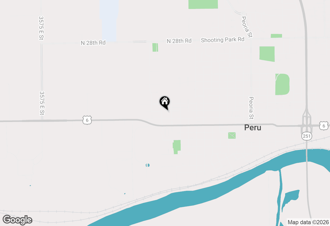 Map of 2822 6th Street, Peru, IL 61354