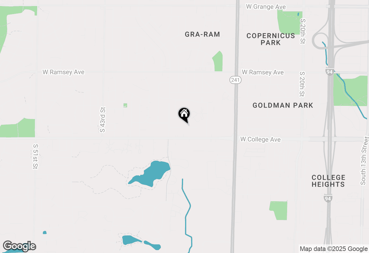 Map of 3314 W Alvina Ave, Greenfield, WI 53221