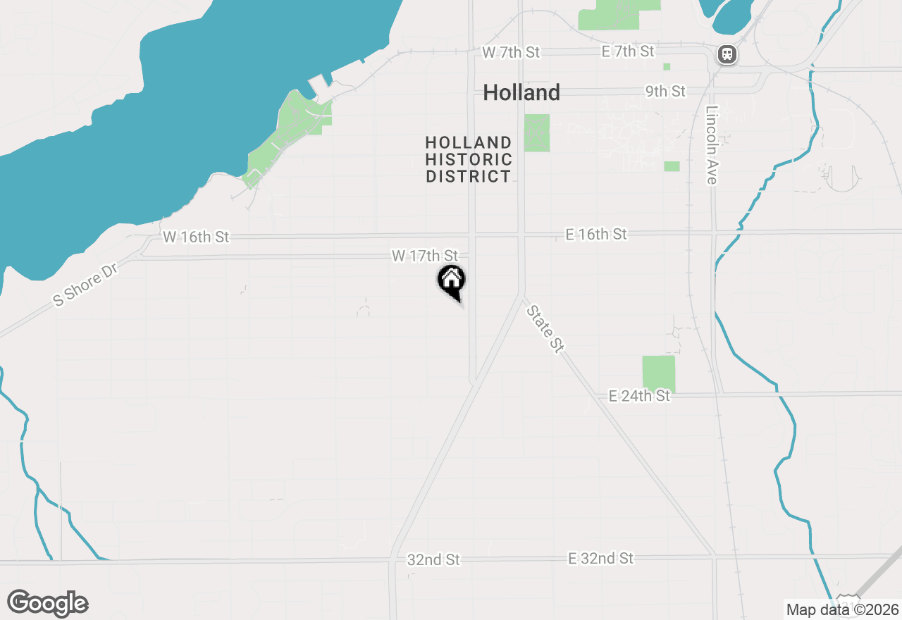 Map of 131 W 20th Street, Holland, MI 49423