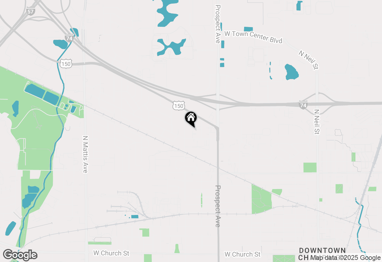 Map of 1507 N Ridgeway Avenue, Champaign, IL 61821