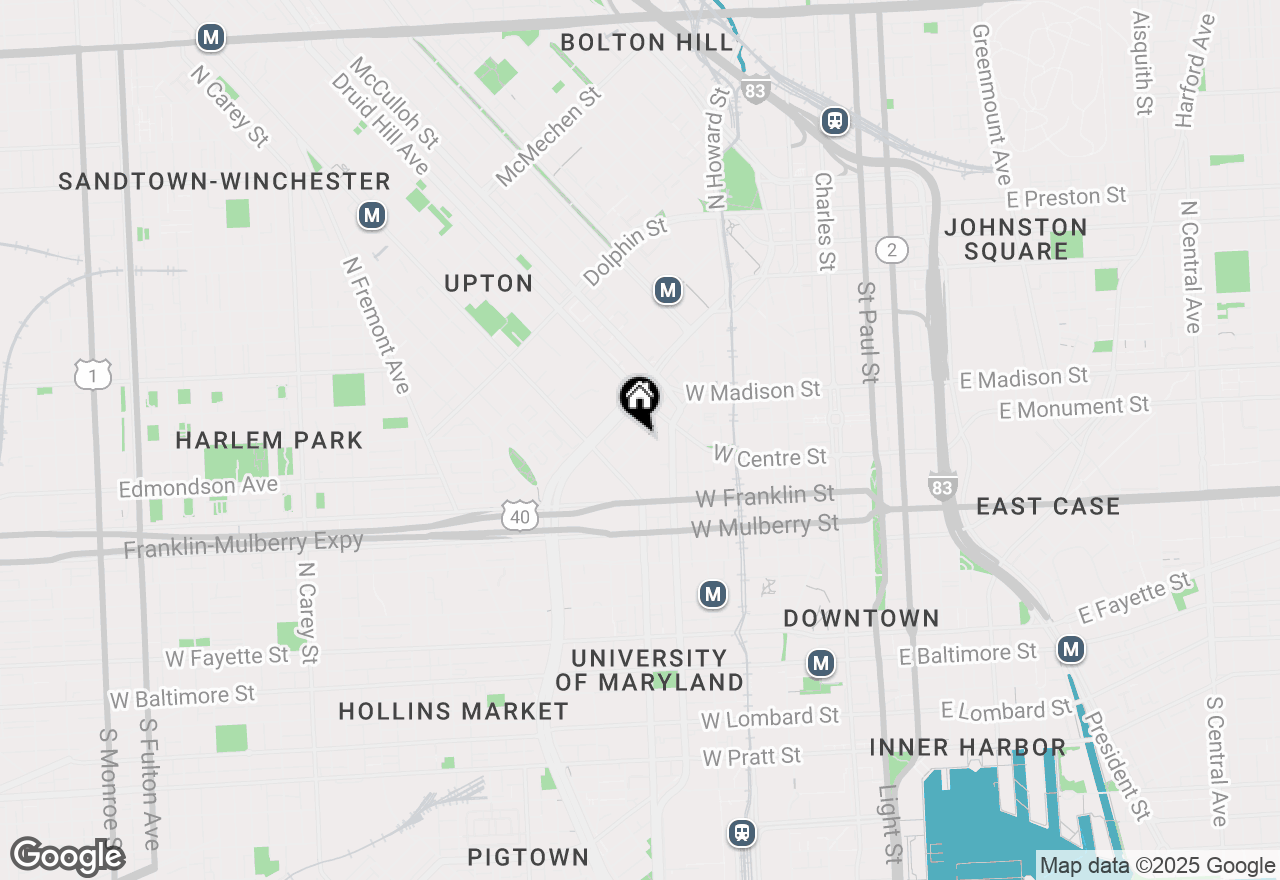 Map of 546 Saint Mary Street, Baltimore, MD 21201