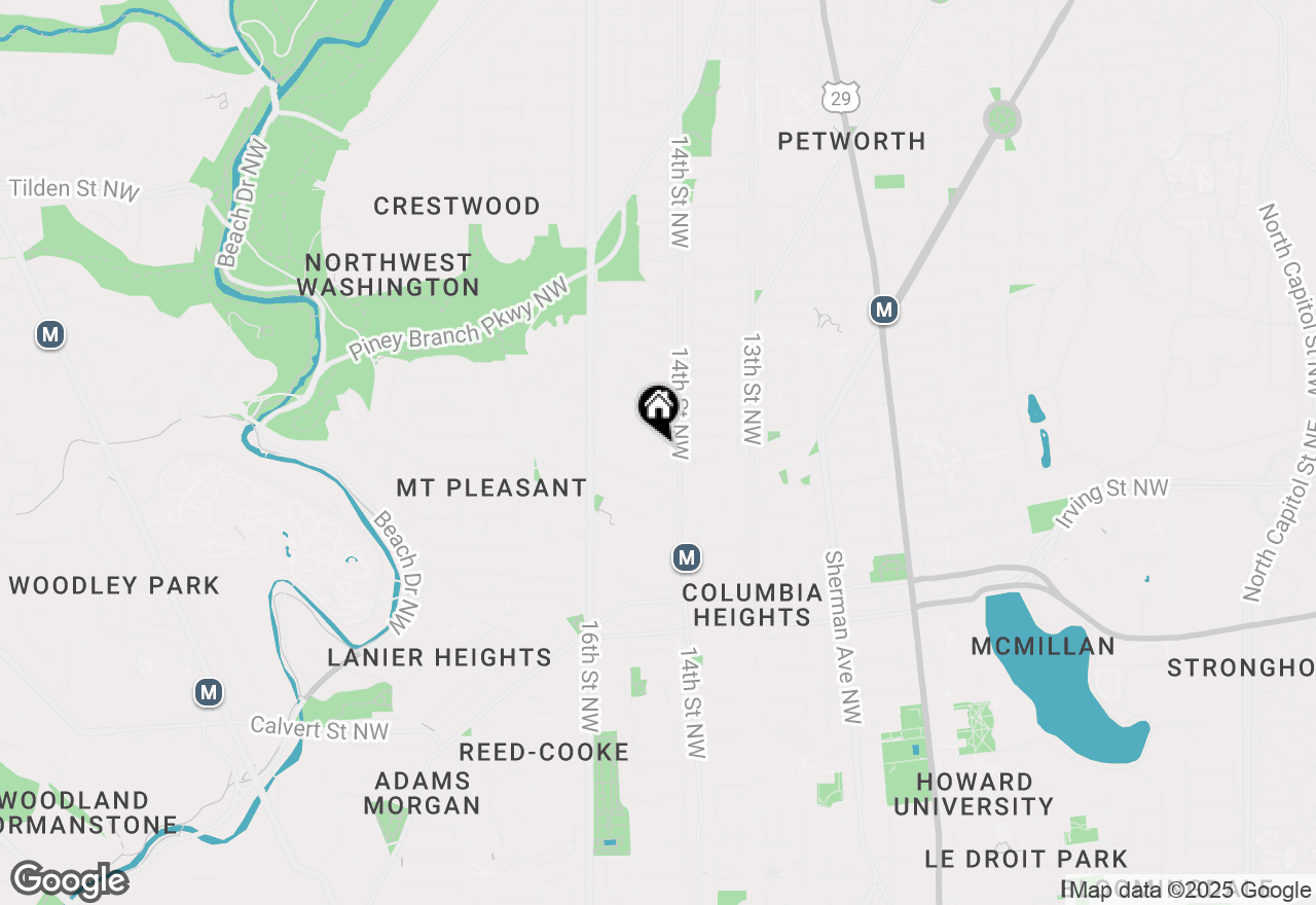 Map of 1417 Newton Street Nw #201, Washington, DC 20010