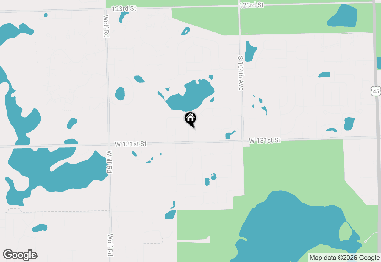 Map of 13021 Holmes Drive, Palos Park, IL 60464