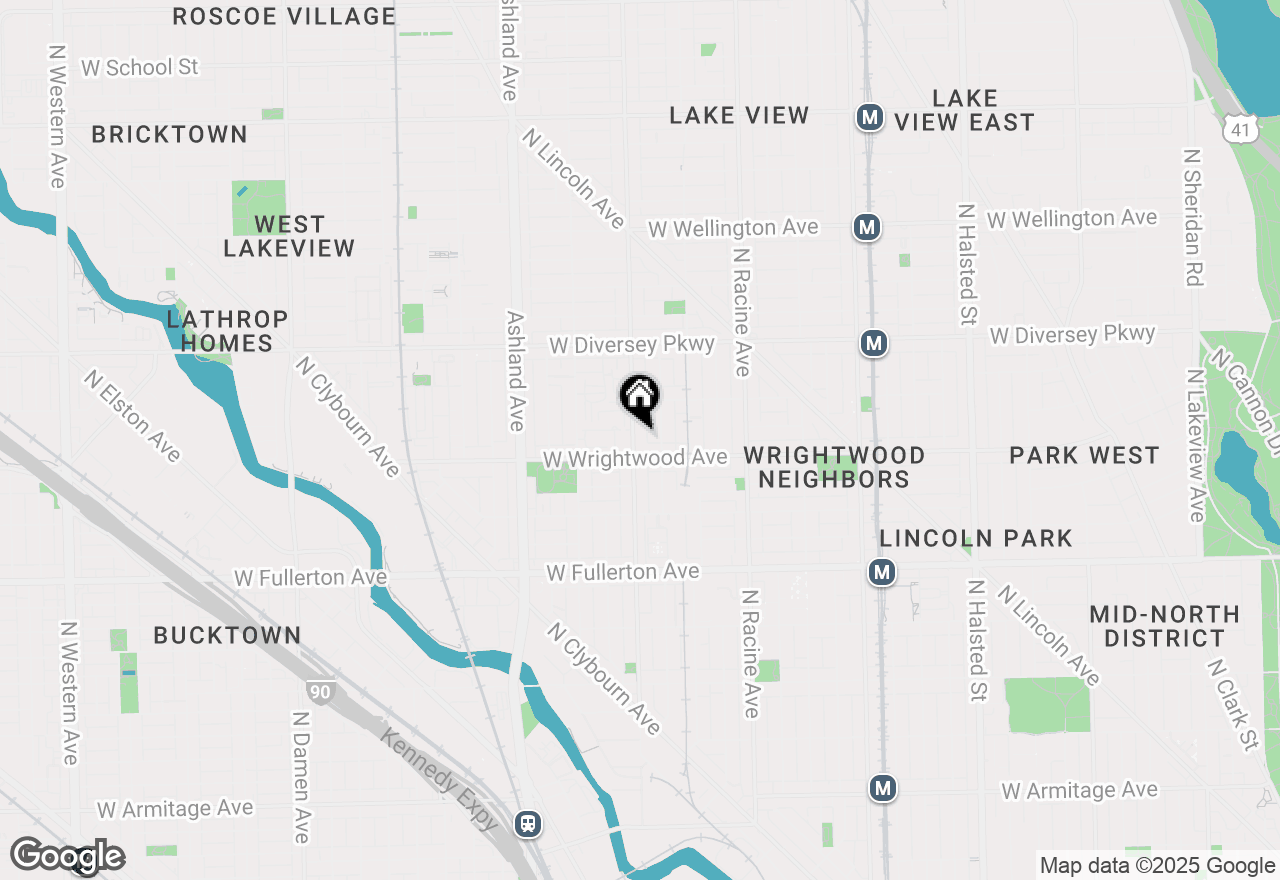 Map of 2619 N Southport Avenue #2R, Chicago, IL 60614