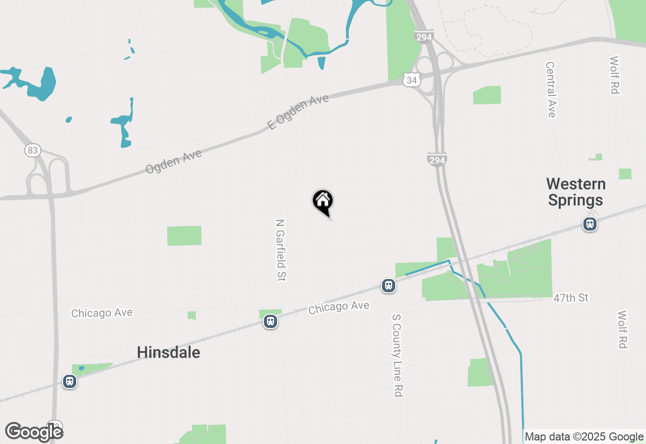 Map of 331 Forest Road, Hinsdale, IL 60521