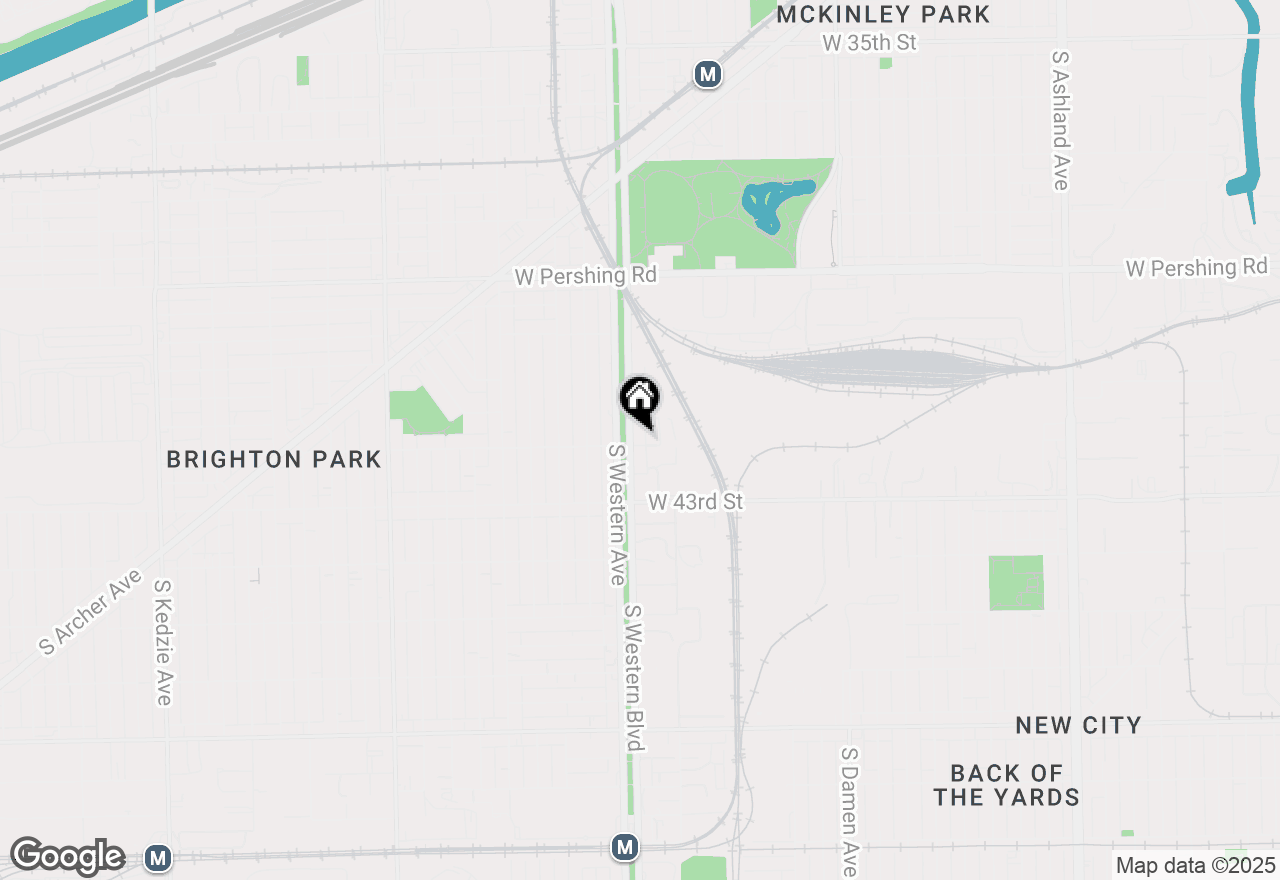 Map of 2332 W 42nd Street #2, Chicago, IL 60609