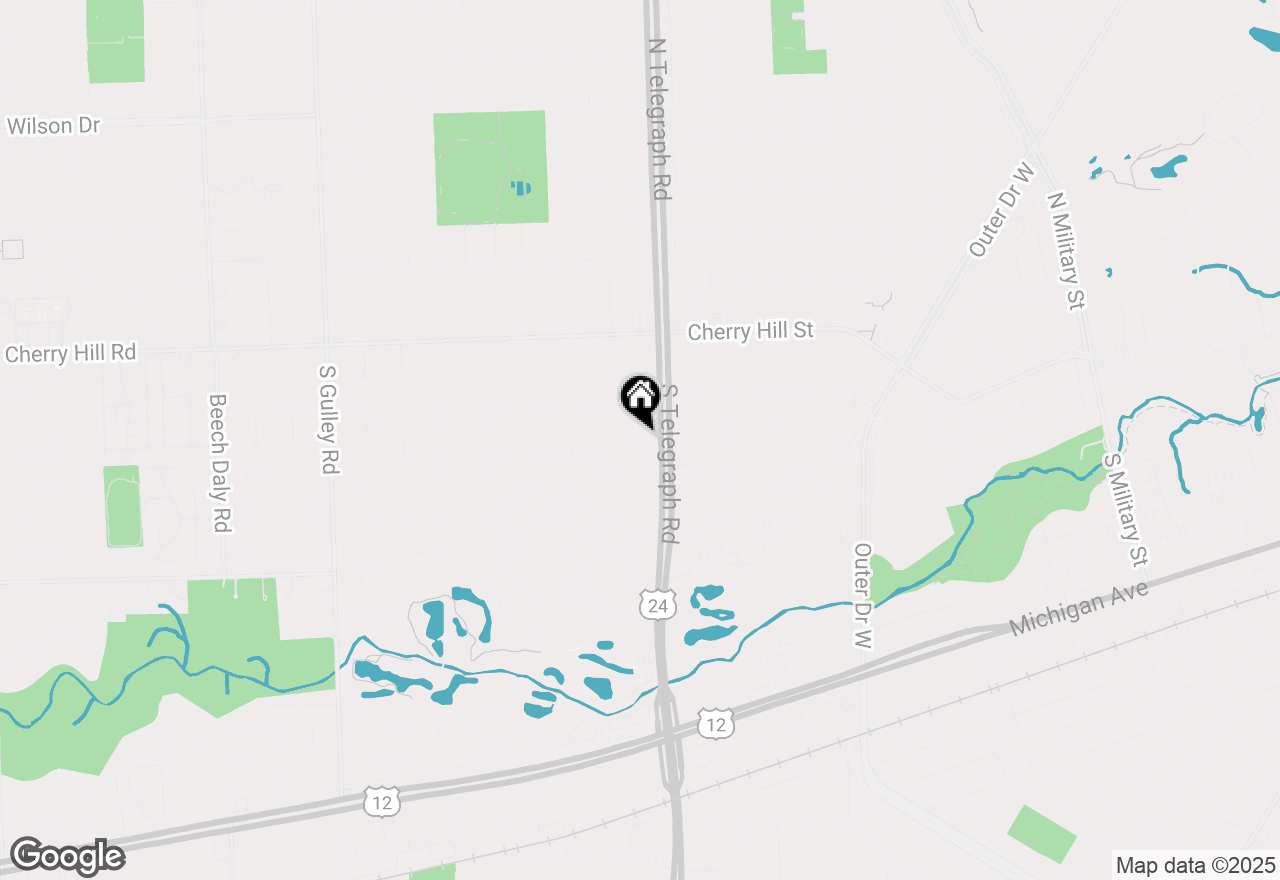 Map of 440 Meridan Street, Dearborn, MI 48124