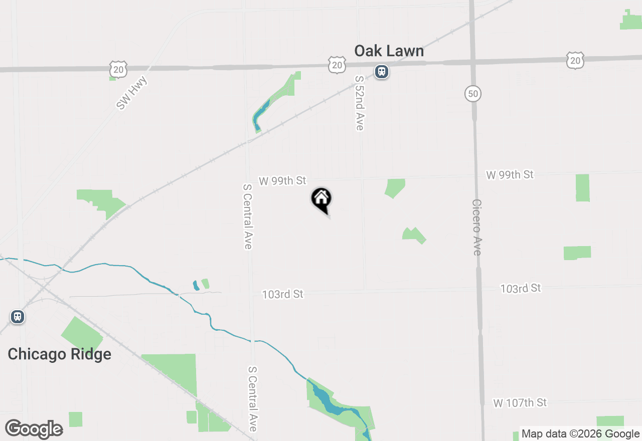 Map of 10021 Minnick Avenue, Oak Lawn, IL 60453