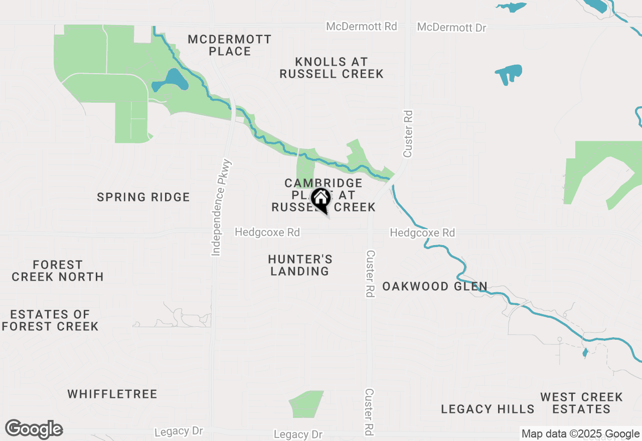 Map of 2301 Homestead Lane, Plano, TX 75025