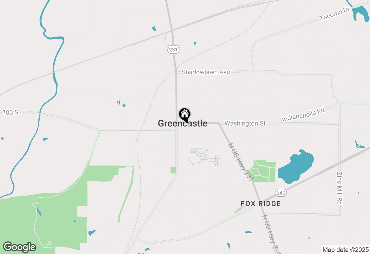 Map of 15 S Indiana Street, Greencastle, IN 46135