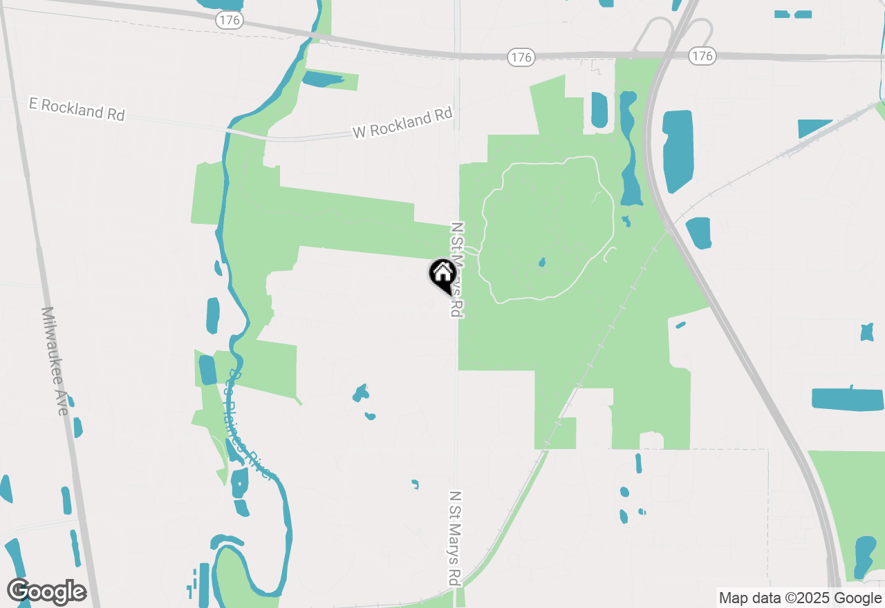 Map of 1292 Oak Trail Drive, Libertyville, IL 60048