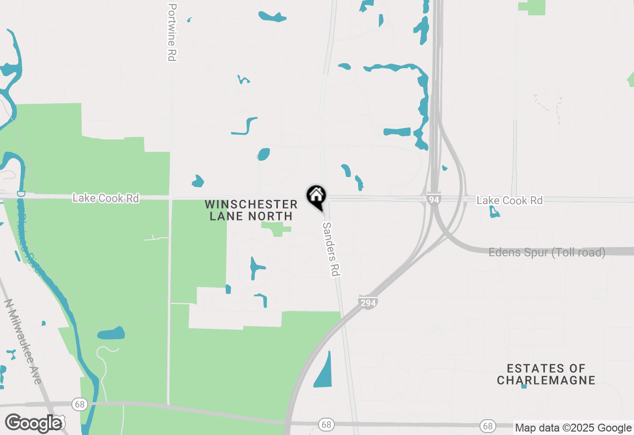 Map of 25 Wellesley Circle, Northbrook, IL 60062