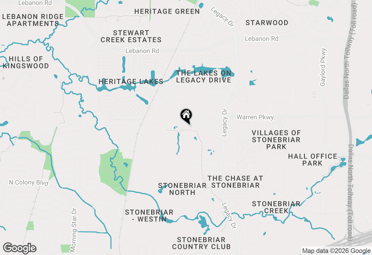 Map of 6 Savannah Ridge Drive, Frisco, TX 75034