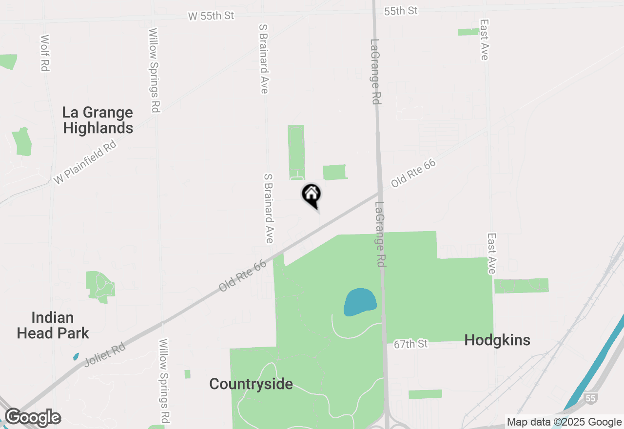 Map of 6148 S Kensington Avenue #1, Countryside, IL 60525