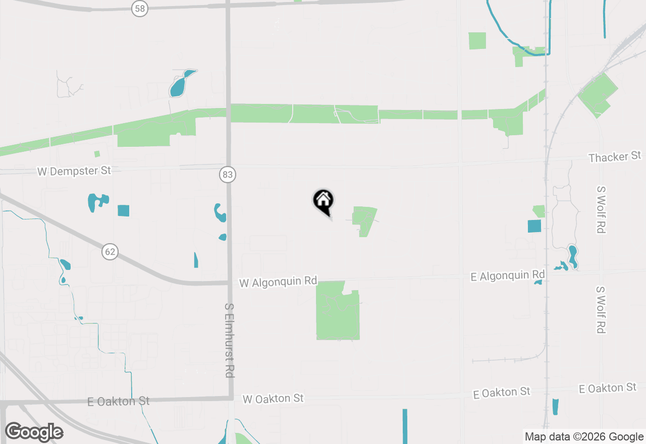 Map of 495 Kinkaid Court, Des Plaines, IL 60016