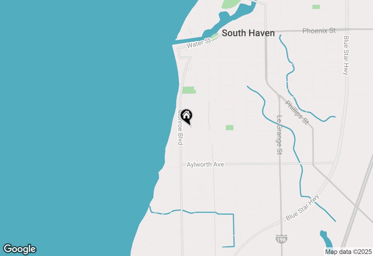 Map of 75 Elkenburg Street, South Haven, MI 49090