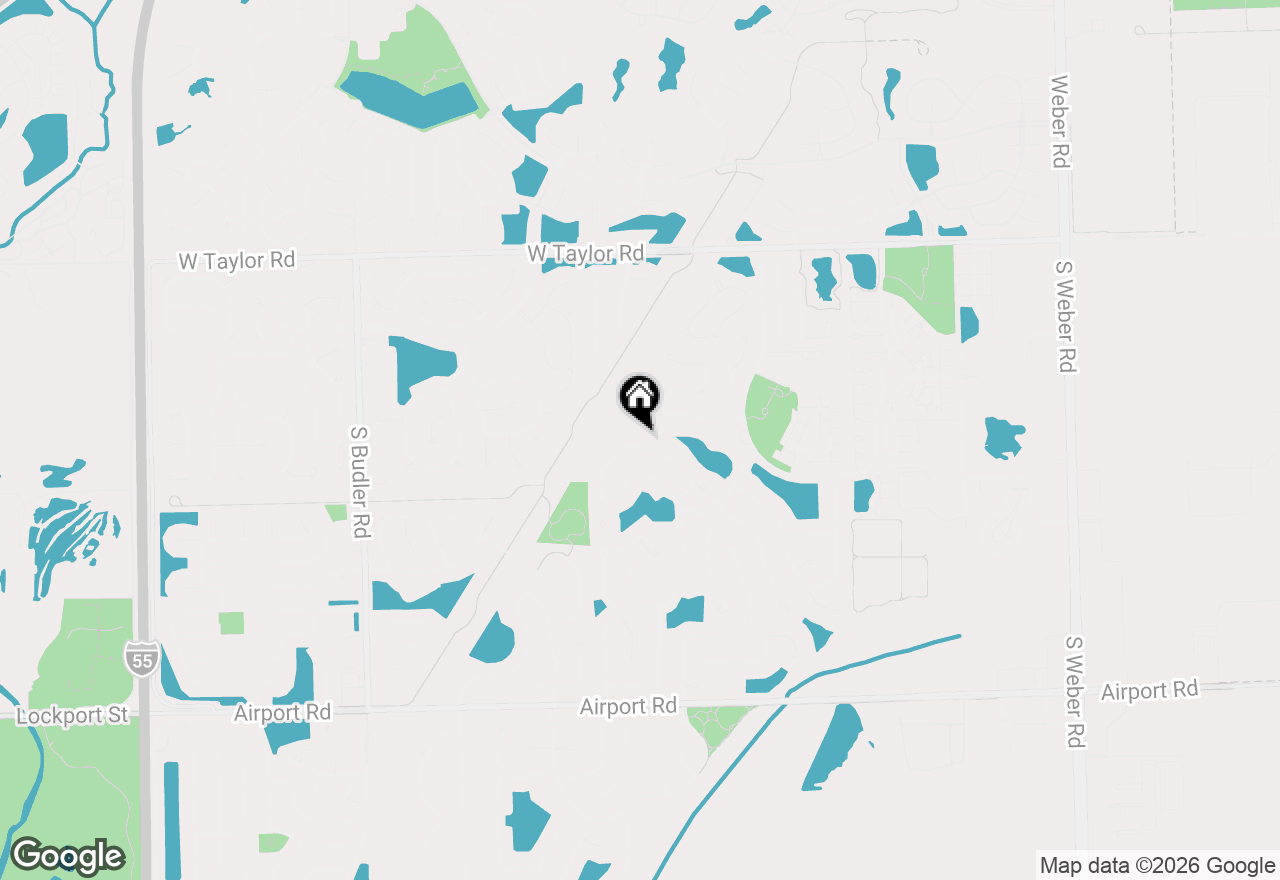 Map of 1640 Rose Lane, Romeoville, IL 60446