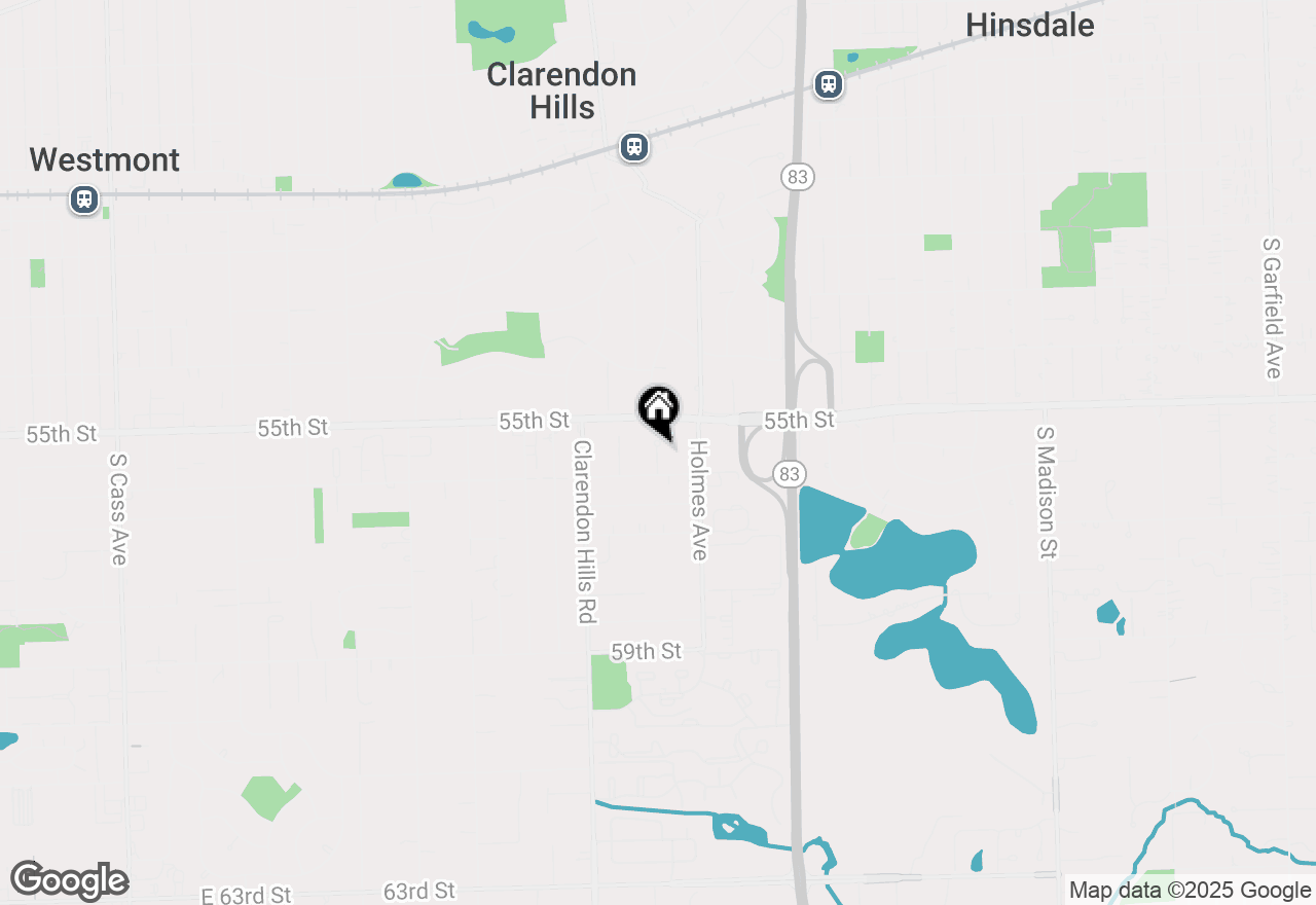 Map of 5509 Barclay Court, Clarendon Hills, IL 60514