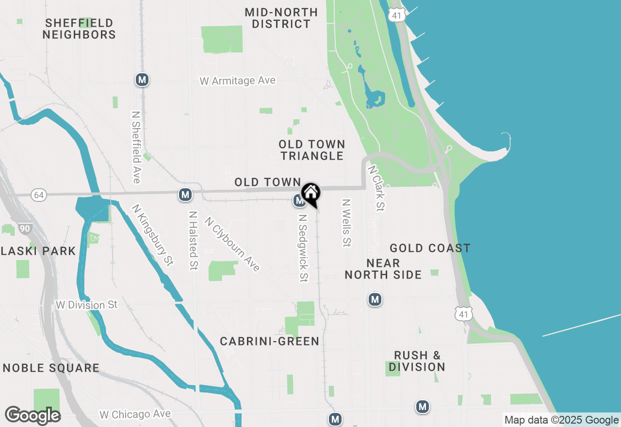 Map of 1500 N Orleans Street #3N, Chicago, IL 60610