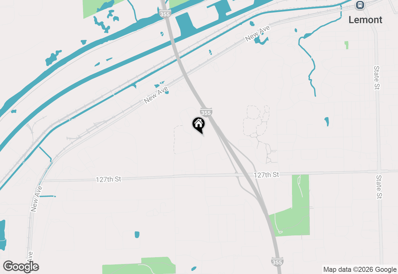 Map of 12504 Thornberry Drive, Lemont, IL 60439