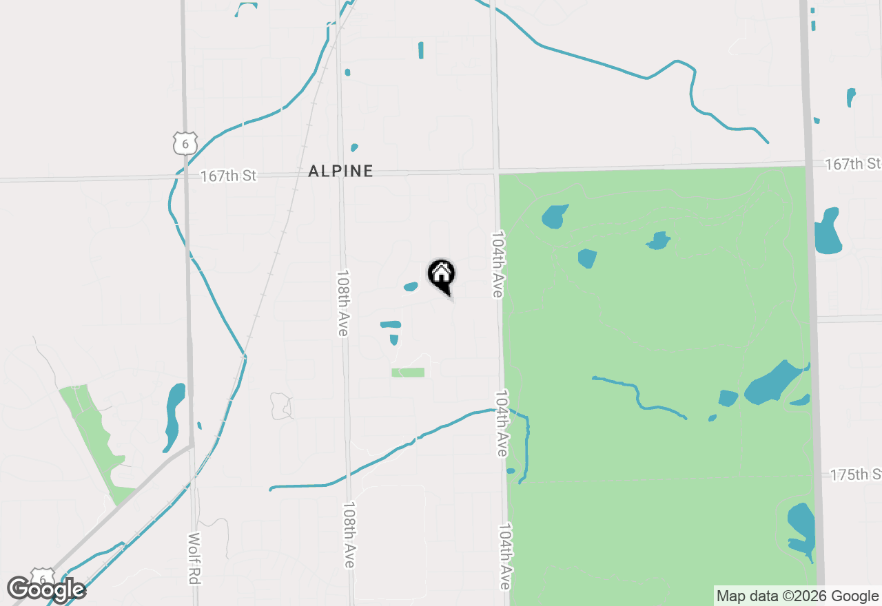 Map of 10535 Great Egret Drive, Orland Park, IL 60467