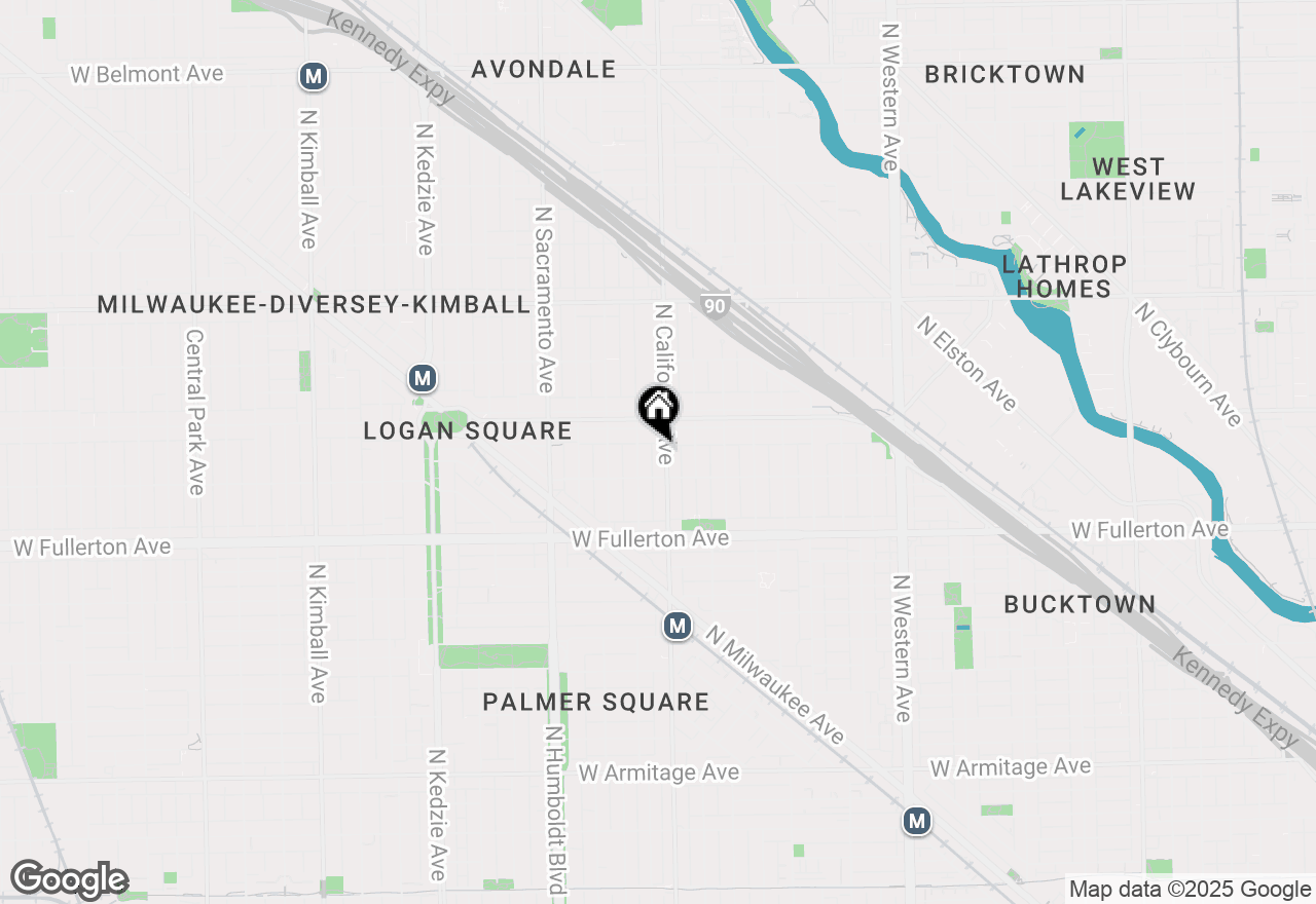 Map of 2526 N California Avenue #3, Chicago, IL 60647